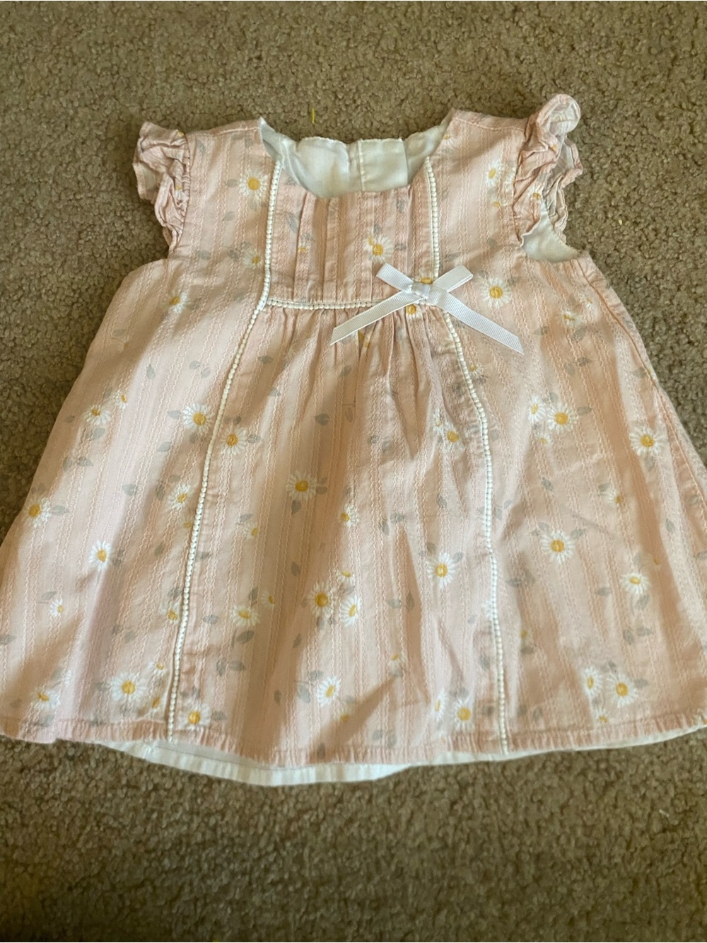 Catherine Malandrino Light Pink Daisy-Print Dress
